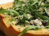 Quiche chèvre et roquette