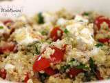 Salade boulghour et tomates cerises