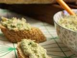 Tartinade de poulet aux herbes et baguette au sésame