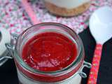 Verrine façon cheesecake aux fraises