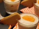 Verrine petit suisse clémentine et ses biscuits au citron