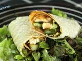 Wraps au poulet sauce hp guinness