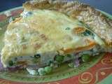 Quiche aux légumes et jambon