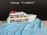 Gâteau  Bateau de Croisière  en Pâte à Sucre