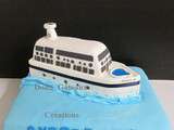 Gâteau  Bateau de Croisière  en Pâte à Sucre