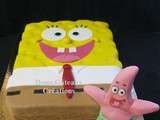 Gâteau  Bob l'Eponge et Patrick  en Pâte à Sucre