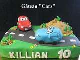 Gâteau  Cars  en pâte à Sucre (Version ii)