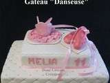 Gâteau  Danseuse  en Pâte à Sucre