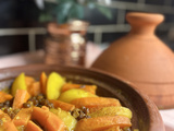 Délice automnal: tajine de patate douces et raisins secs, une explosion de saveurs dans votre assiette