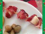 Brochettes de noix de saint-jacques au bacon