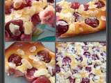 Clafoutis aux cerises bigarreaux aux trois formes d'amandes