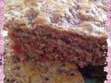 Gateau de Savoie aux framboises clin d œil a Octobre rose