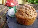 Muffins tout choco à l'huile d'olive et son carré blanc