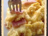 Omelette demi sel au comté et jambon