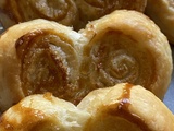 Palmiers au beurre et sucre de canne ou pamiltos