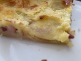 Quiche mozzarella, saint maure et lardons