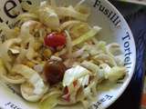 Salade d'endives, thon, tomates cookies