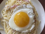 Spaghettis carbonara revisité à ma façon