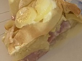 Tarte feuilletée au reblochon pommes de terre et jambon