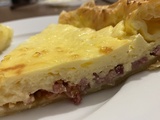 Tarte tomate lardons chèvre et curcuma