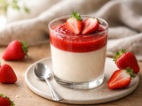 Comment réussir une panna cotta vanille et coulis de fraises