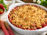 Crumble fraises-rhubarbe : la recette gourmande de saison