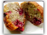 Muffins au fruit rouge