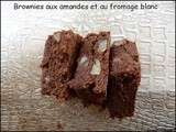 Brownies aux amandes et au fromage blanc