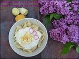 Conchiglie, sauce aux artichauts et au fromage de chèvre frais