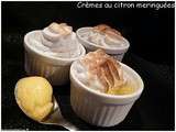 Crèmes au citron meringuées