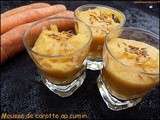 Mousse de carotte au cumin