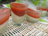 Panna Cotta napolitaine ou verrine Margharita