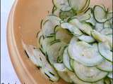 Salade de courgettes crues au citron