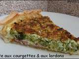 Tarte aux courgettes et aux lardons