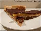 Tarte crémeuse au chocolat et à l'orange