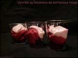 Verrine au hoummos de betterave