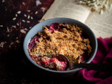 Crumble fraise rhubarbe