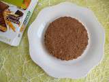 Gâteau cru moelleux au psyllium avec biscuits chocolat noir et son de blé à 140 kcal (diététique, riche en fibres, sans cuisson)