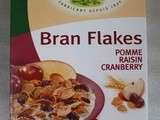 Yaourts diététiques maison aux Bran Flakes avec pommes, raisins, cranberry et stévia