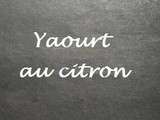 Yaourt au citron