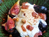 Poêlée de Figues à la Burrata Fumée