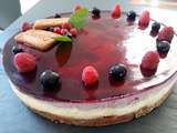 Bavarois chocolat blanc framboise