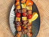 Brochettes de canard, légumes et fruits d'été de Cyril Lignac dans tous en cuisine