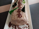 Bûche pâtissière aux marrons