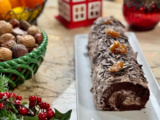 BÛCHE stracciatella et marrons de Cyril Lignac dans Tous en Cuisine