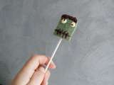 Cake pop frankenstein