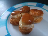 Choux à la mousse de caramel au beurre salé