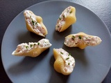 Conchiglioni au jambon et fromage frais