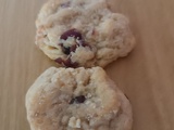 Cookies chocolat blanc cranberries