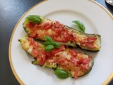 Courgettes farcies aux poivrons et au fromage (veggie)